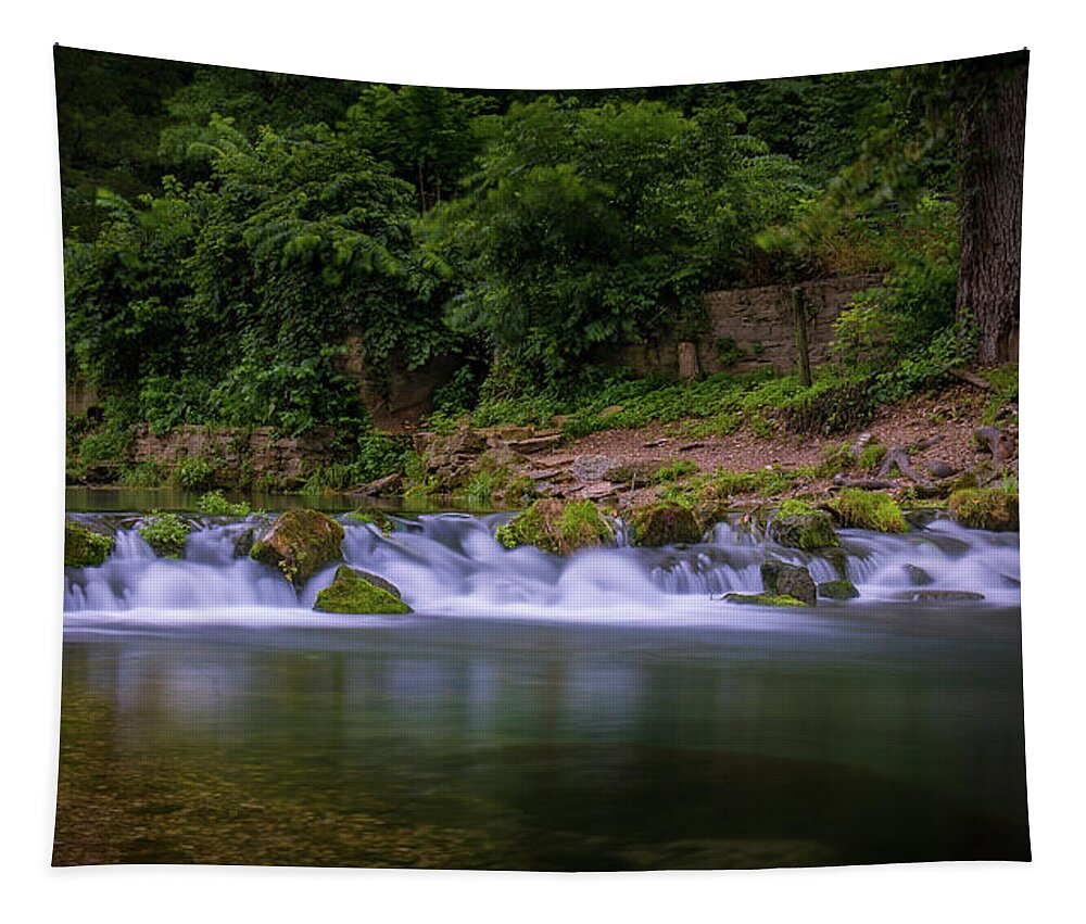 Roaring River Tapestry featuring the photograph Falls at Roaring River by Allin Sorenson