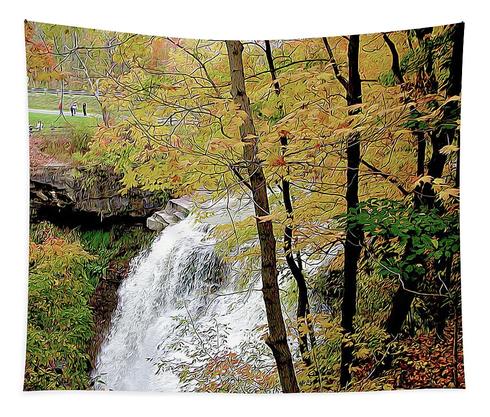 Nature Tapestry featuring the photograph Falls in Autumn by Linda Carruth