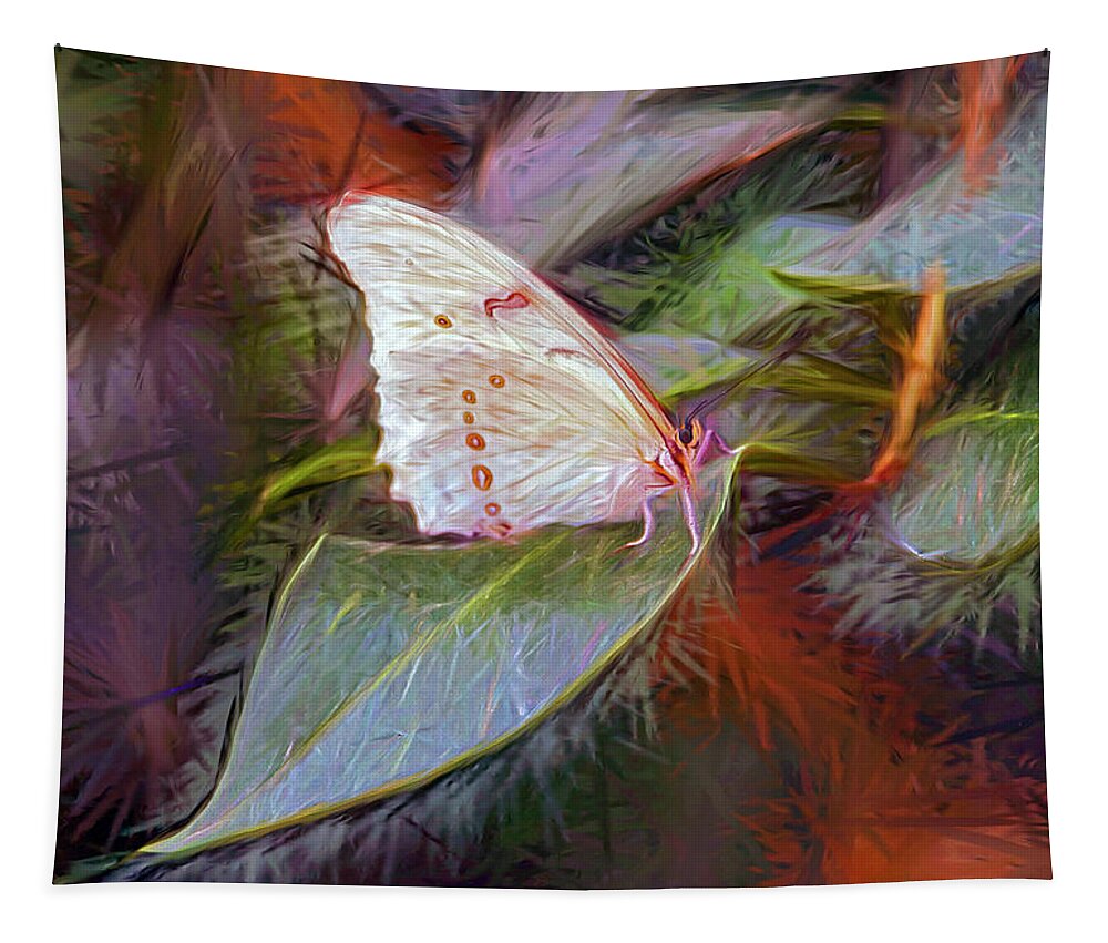 Mixed Media. Mixed Media Photo Art. Mixed Media Butterflies. Mixed Media Greeting Cards. Butterflies. White Butterflies. Butterfly Greeting Cards. Fine Art Butterfly. Colorado Butterfly.colorado Landscape. Colorado Photography. Colorado Rocky Mountain Park. Wildlife.deer. Elk. Cow.horse.sky.lakes.fishing.hiking.shoes Tapestry featuring the digital art Fantasy Palace by James Steele