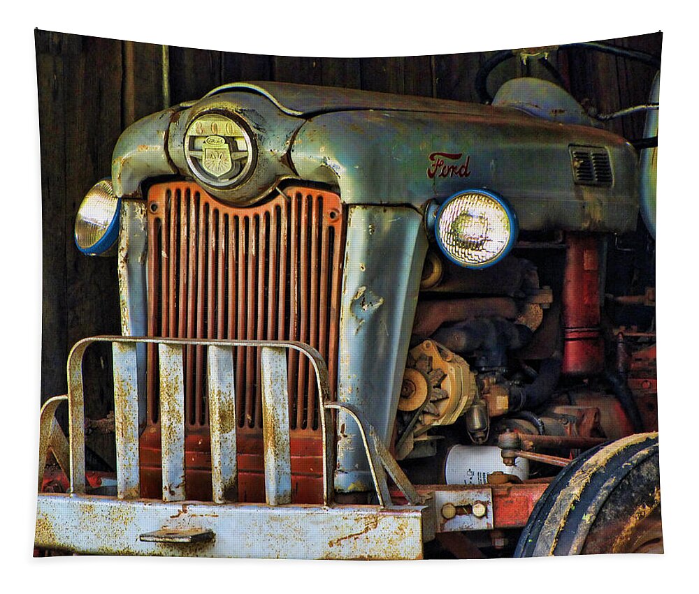 Tractor Tapestry featuring the photograph Farm Tractor Two by Ann Bridges