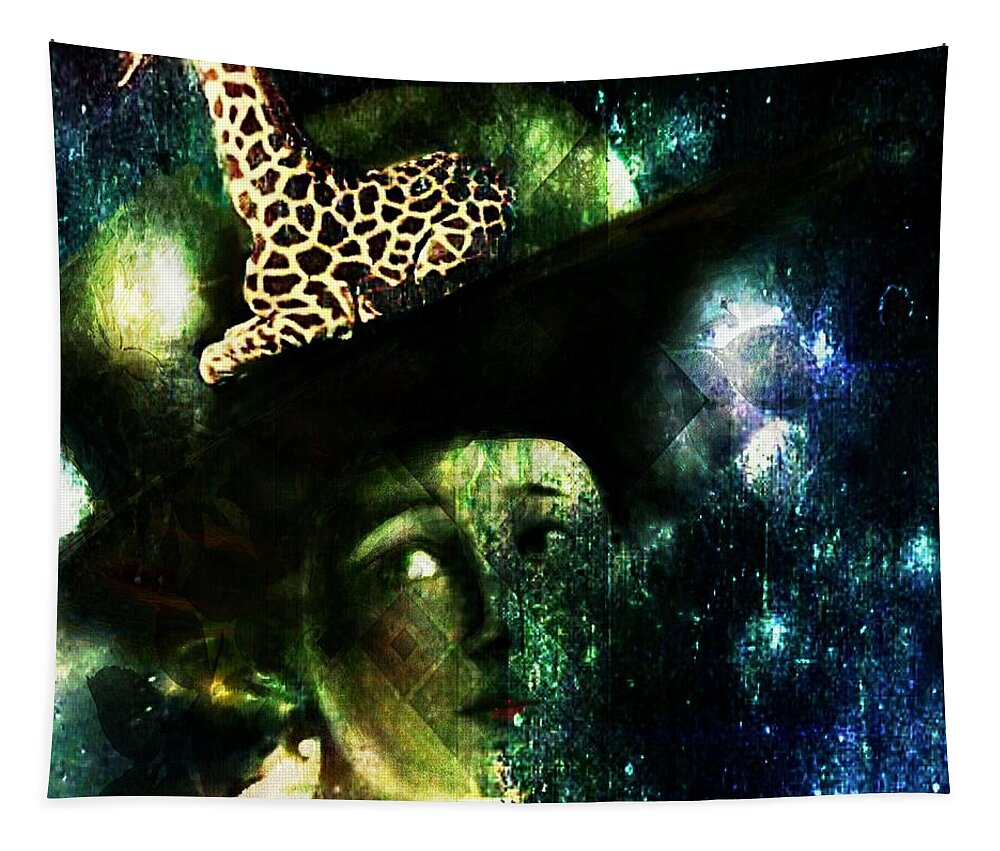 Woman Tapestry featuring the digital art Fashion Victim by Delight Worthyn