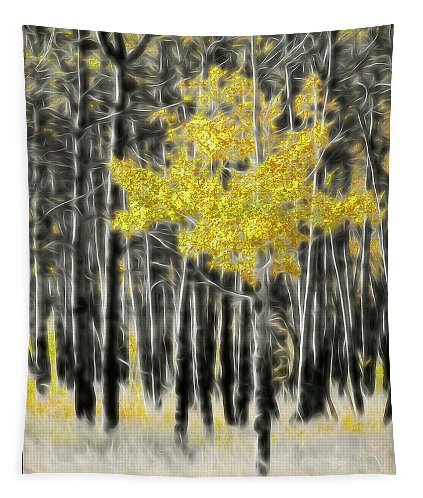 Aspen Tapestry featuring the photograph Feathered Aspen by Peggy Dietz