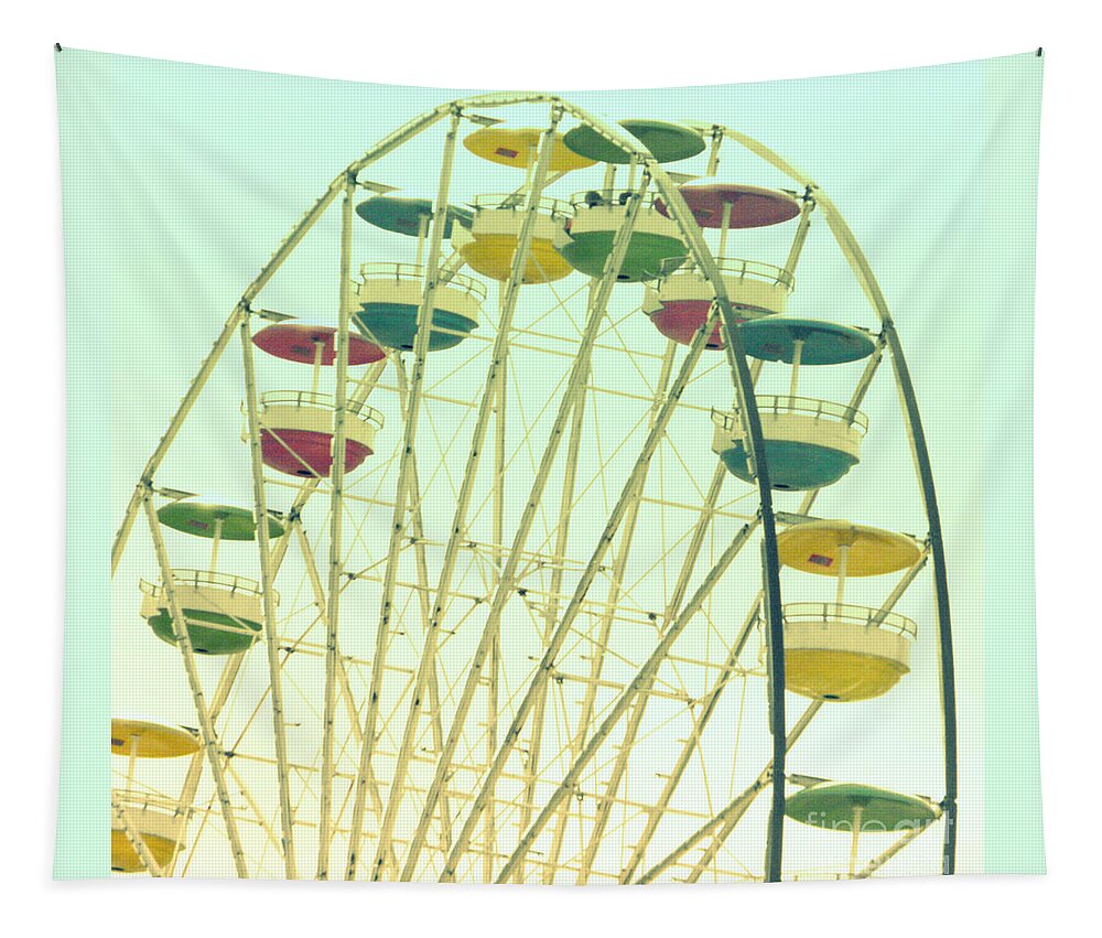 Ferris Wheel Tapestry featuring the digital art Ferris Wheel by Valerie Reeves