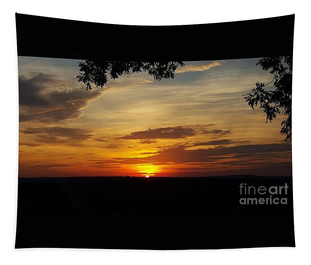 Sunset Tapestry featuring the photograph Final Moments by Dani McEvoy