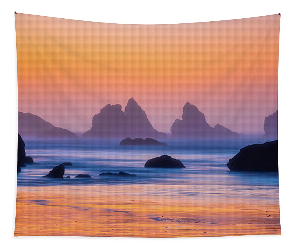 Beach Tapestry featuring the photograph Final Moments by Darren White