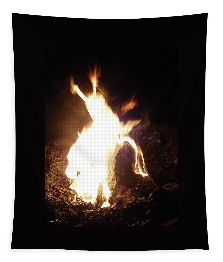 Fire Tapestry featuring the photograph Fire Creature by 'REA' Gallery