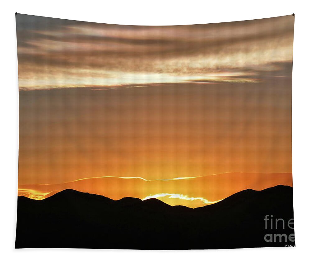Death Valley Tapestry featuring the photograph Fire in the Sky by Michele Penner