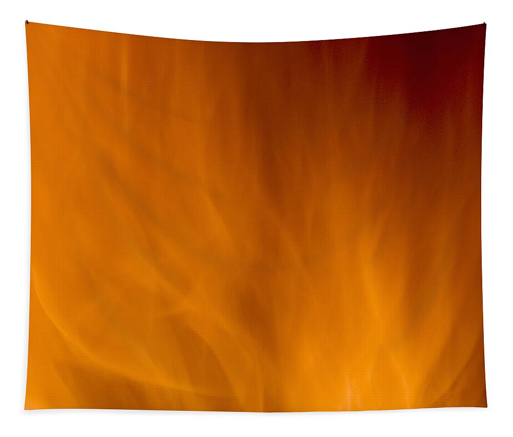 Fire Background Tapestry featuring the photograph Fire orange abstract background by Michalakis Ppalis