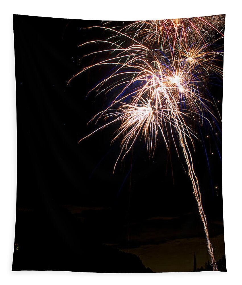 Fireworks Tapestry featuring the photograph Fireworks  by James BO Insogna