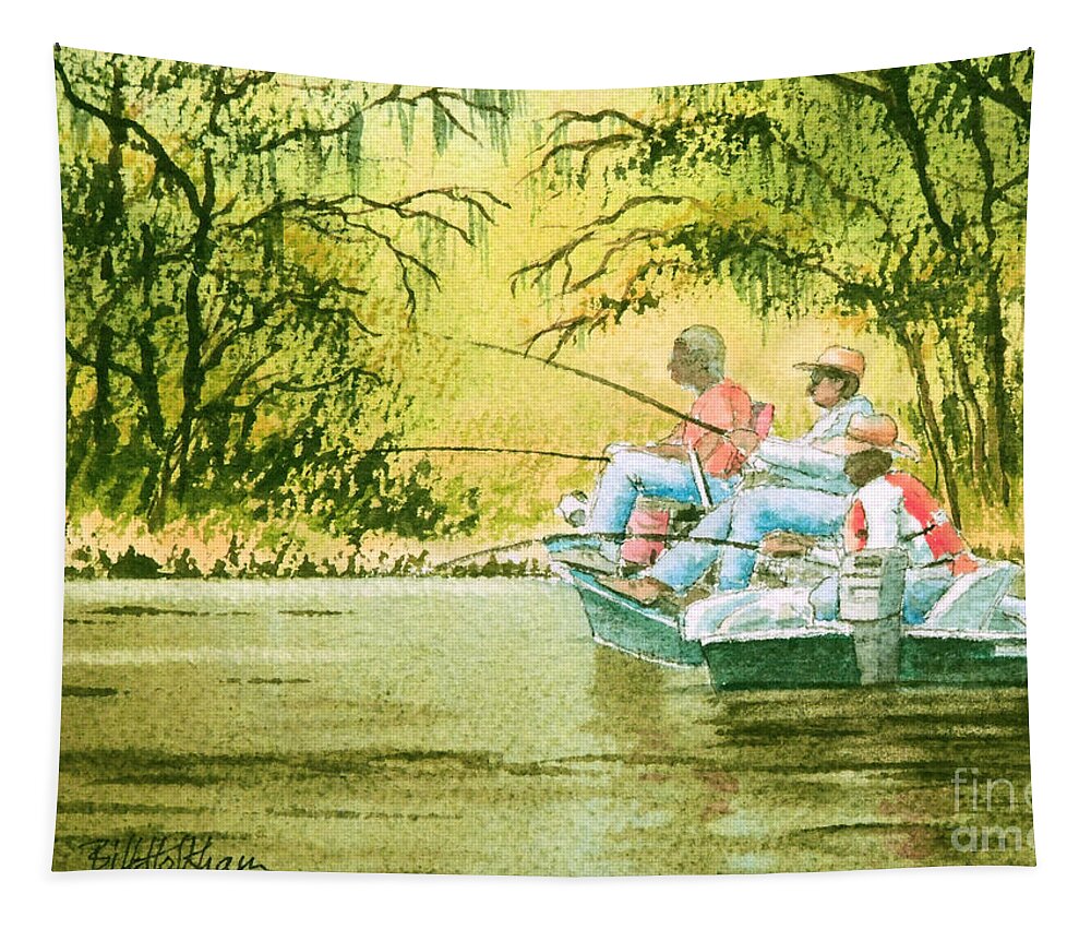 Fishing For Mullet Tapestry by Bill Holkham - Fine Art America
