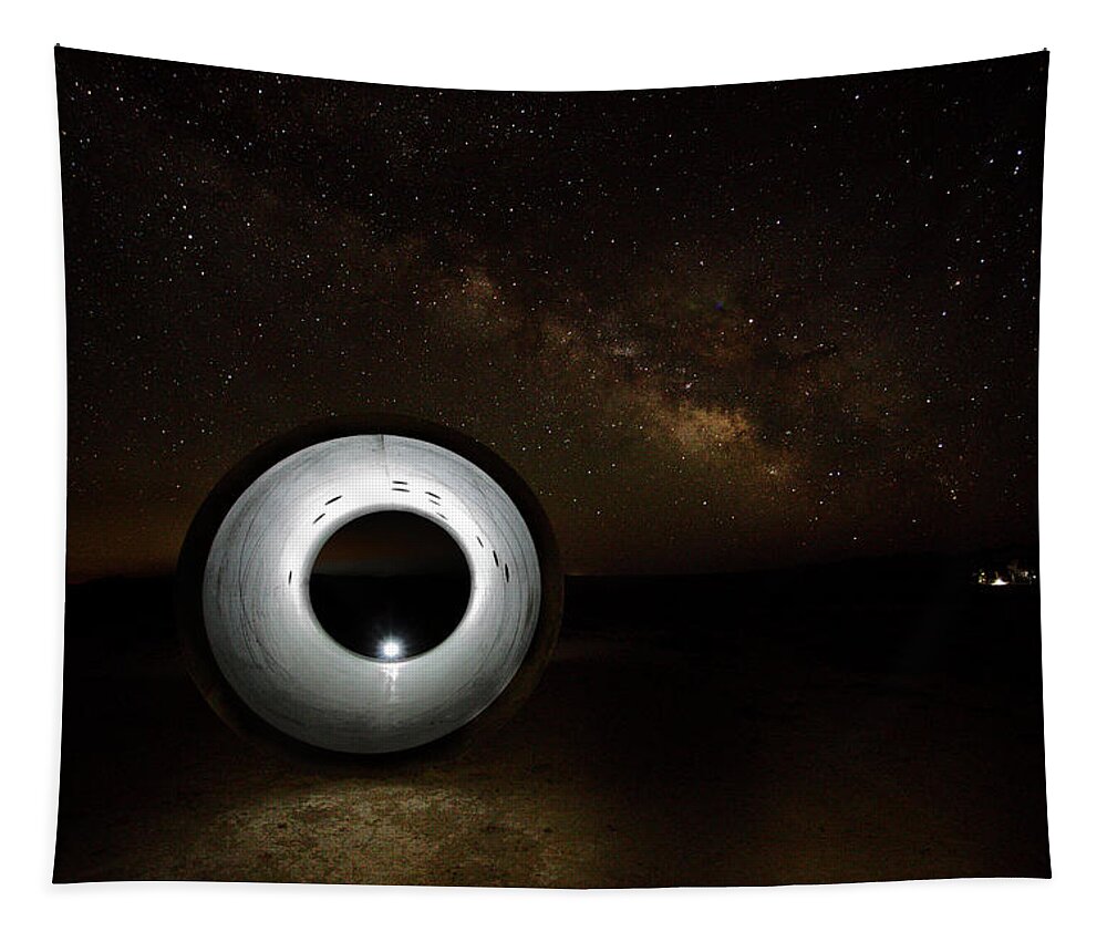 Bonneville Basin Tapestry featuring the photograph Flash Under the Milkyway by David Andersen