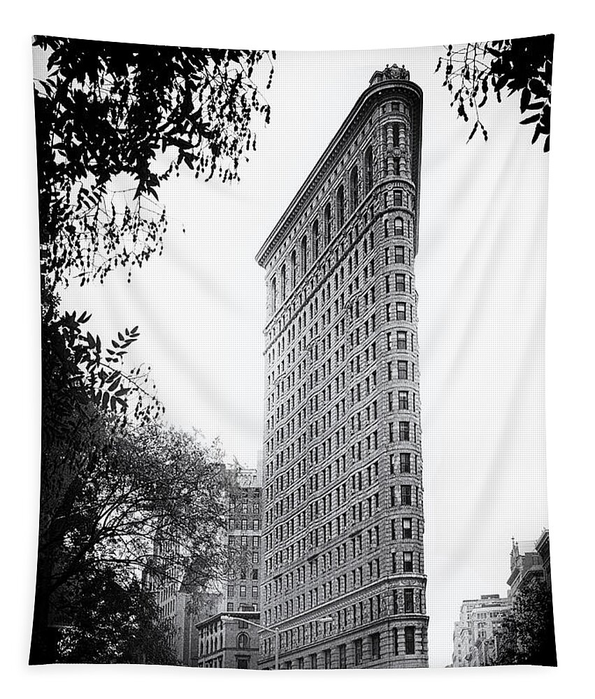 Building Tapestry featuring the photograph Flatiron Noir by Jessica Jenney