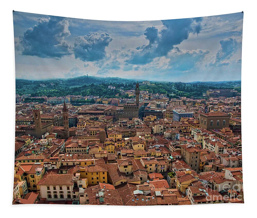 Florence Tapestry featuring the photograph Florence by Maria Rabinky