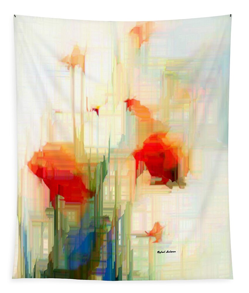 Art Tapestry featuring the digital art Flower 9230 by Rafael Salazar