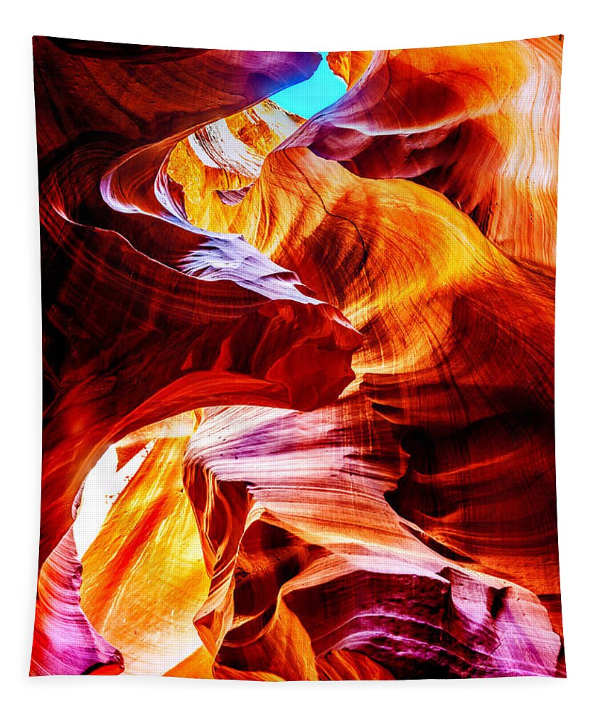 Upper Antelope Canyon Tapestry featuring the photograph Flowing by Az Jackson