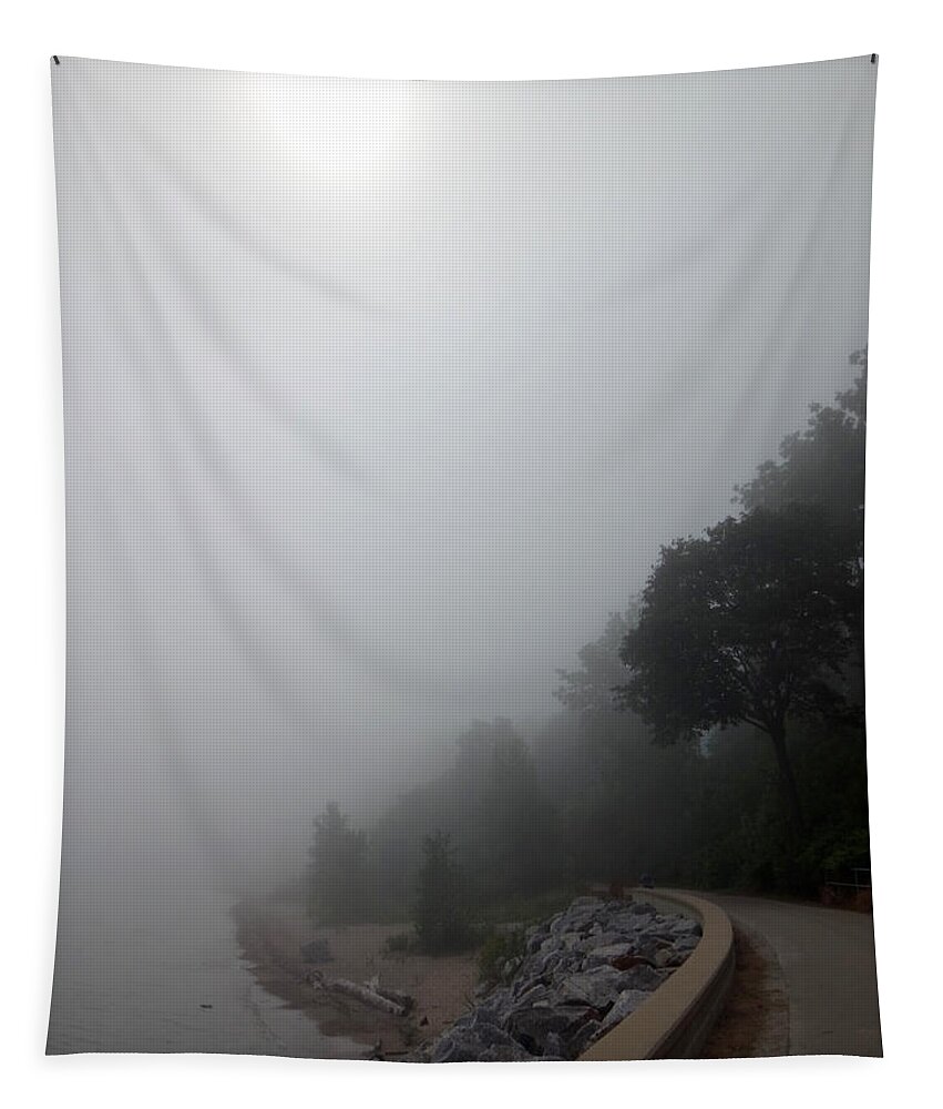 Trail Tapestry featuring the photograph Foggy Trail by Brooke Bowdren