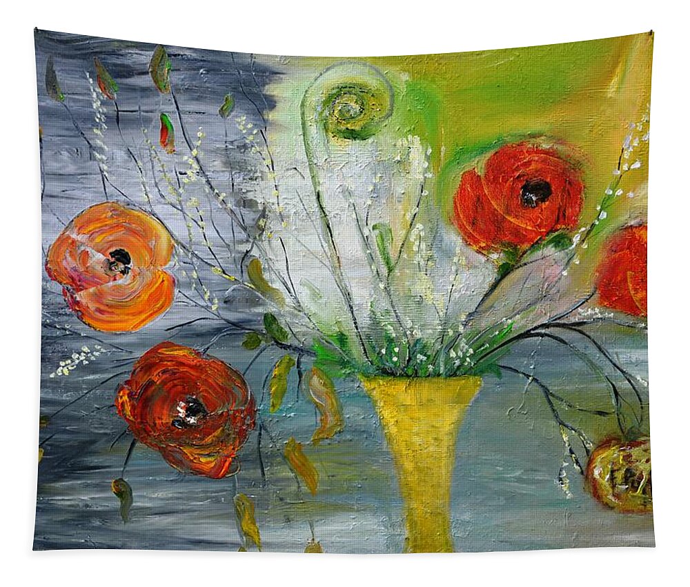 Floral Tapestry featuring the photograph For MOM by Evelina Popilian