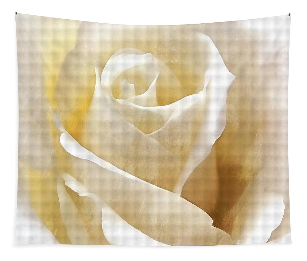 Rose Tapestry featuring the photograph Forever More - Ivory Rose by Janine Riley