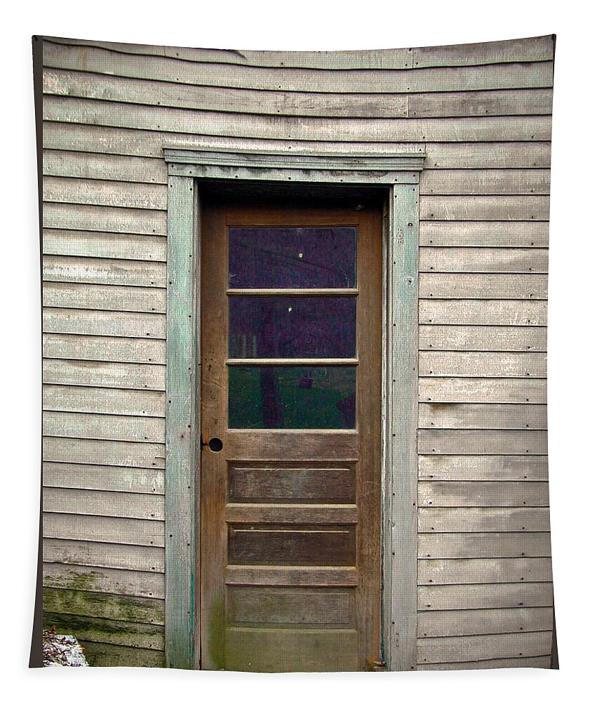 Door Tapestry featuring the Forgotten Door by Douglas Barnett