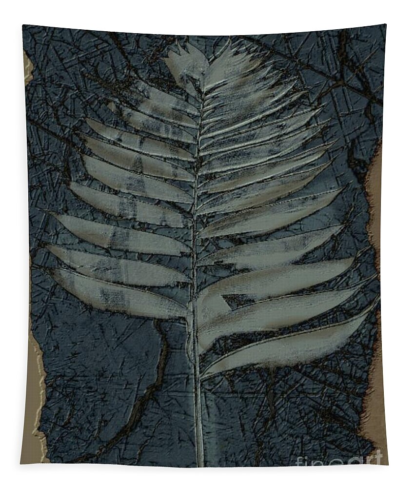 Digital Art Tapestry featuring the digital art Fossil Palm by Delynn Addams