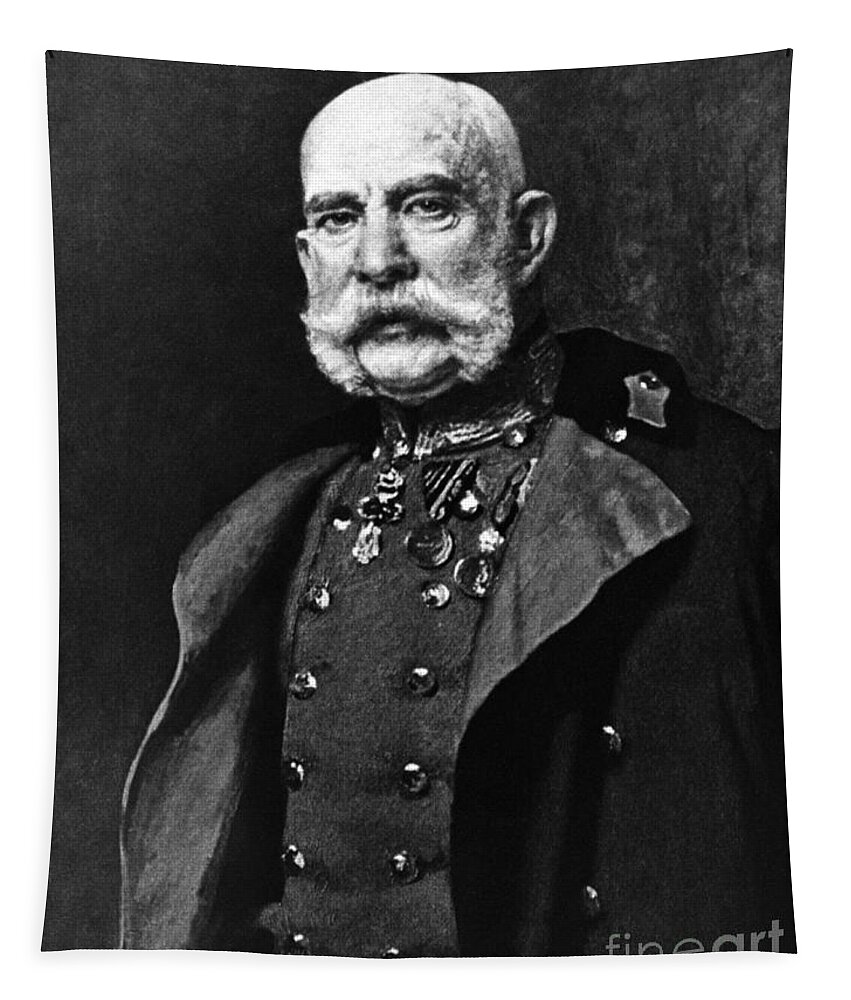 History Tapestry featuring the photograph Franz Joseph I, Emperor Of Austria by Omikron