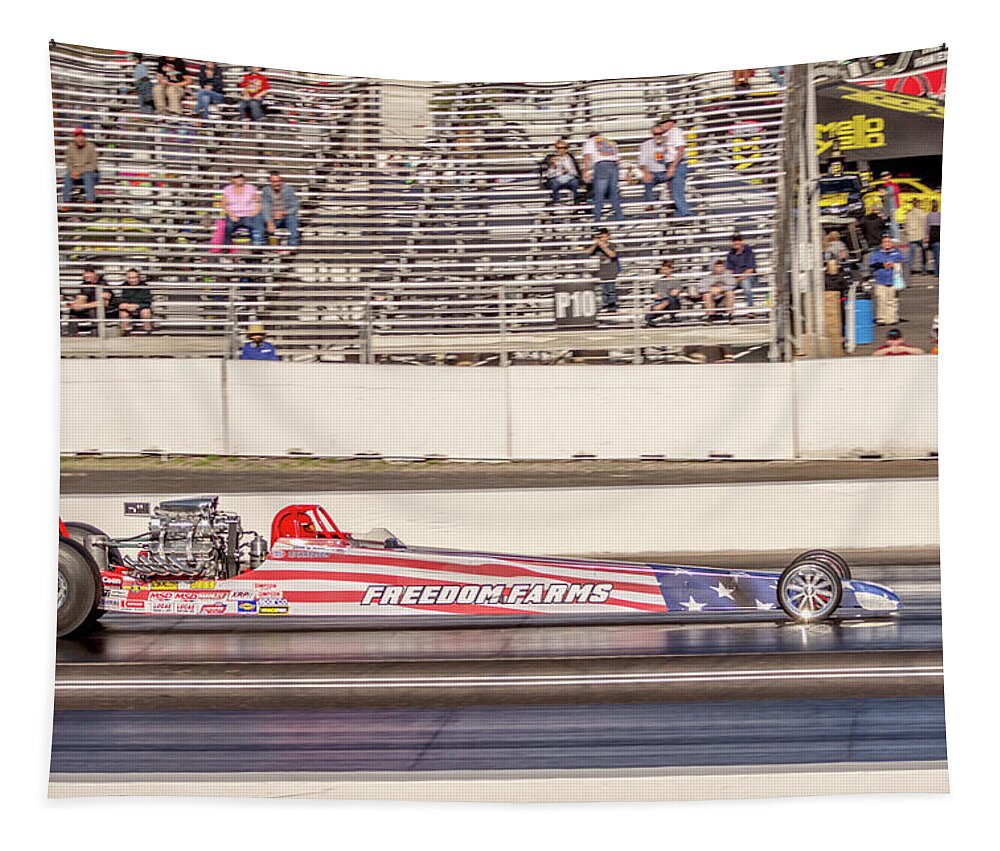 2017 Tapestry featuring the photograph Freedom Top Dragster by Darrell Foster