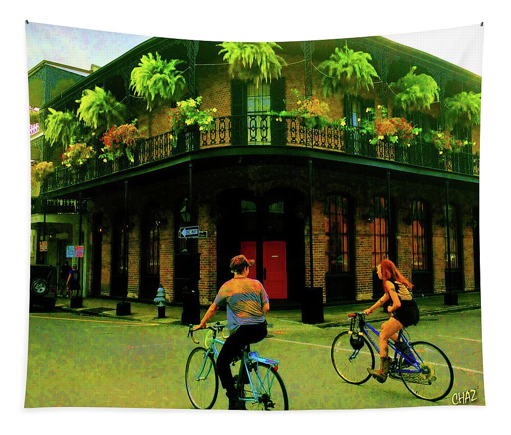 New Or Lens Tapestry featuring the photograph French Quarter Flirting On The Go by CHAZ Daugherty