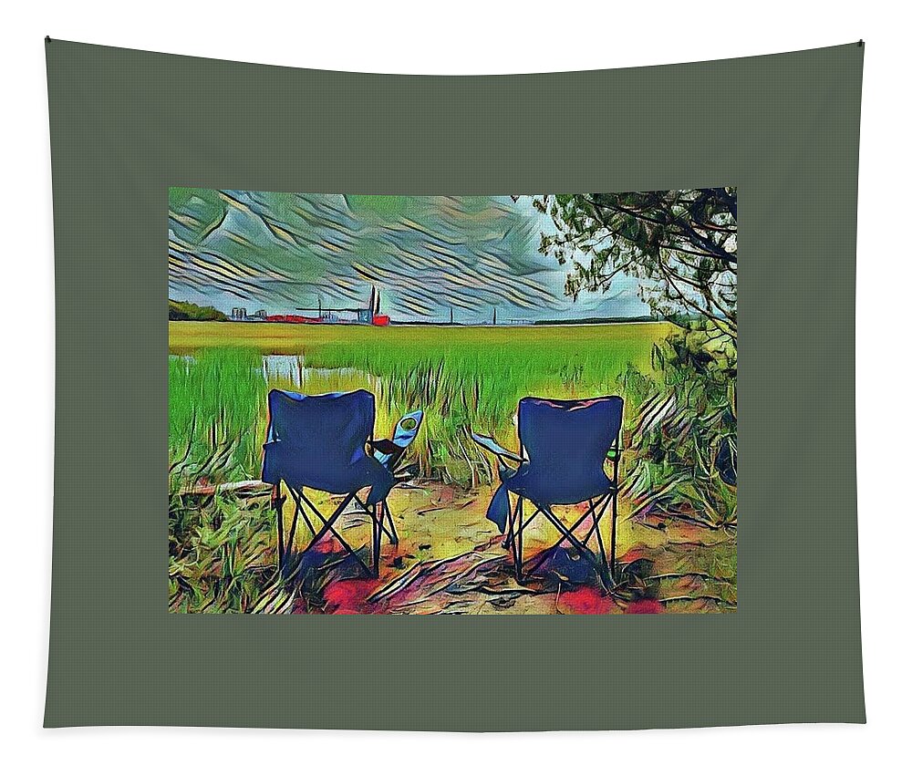 Overlook Tapestry featuring the photograph Front Row Seat by Sherry Kuhlkin