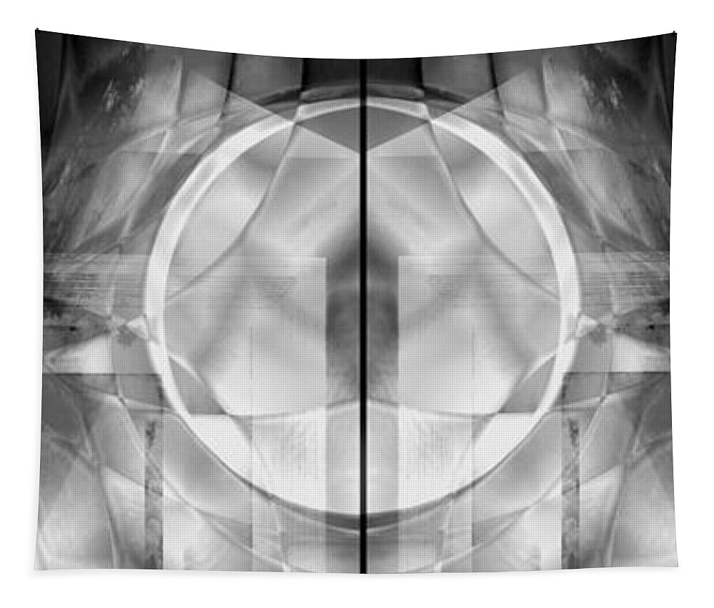 Abstract Tapestry featuring the digital art Full Moon by Art Di
