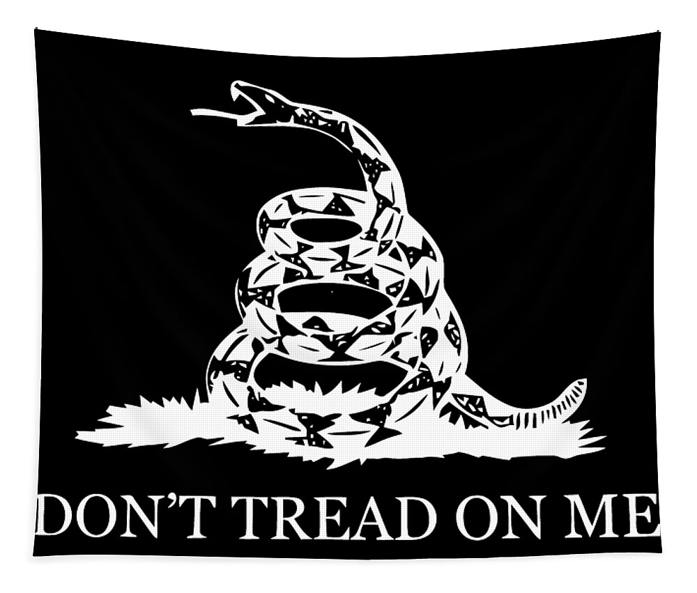 Dont Tread On Me Tapestry featuring the digital art Gadsden Flag by War Is Hell Store