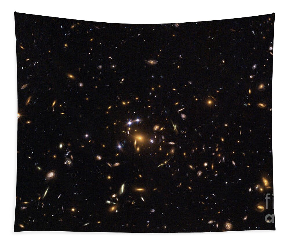 Science Tapestry featuring the photograph Galaxy Cluster, Sdss J1004+4112 by Science Source