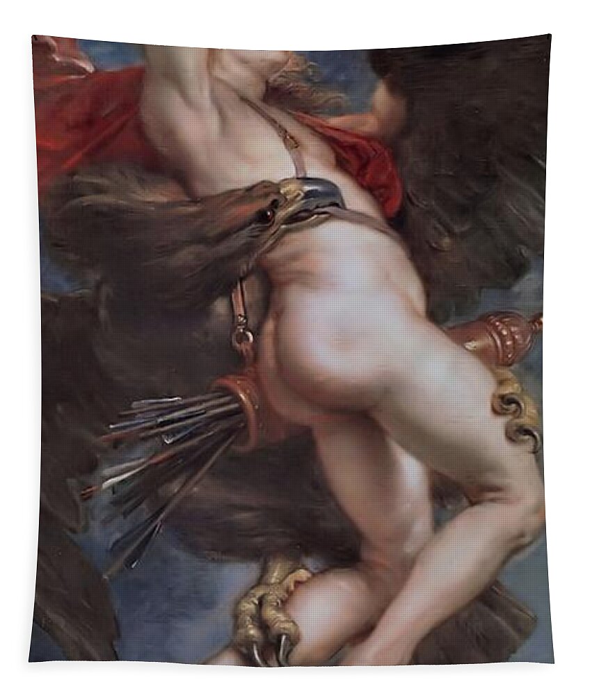 Prado Tapestry featuring the painting Ganymede  by Peter Paul Rubens