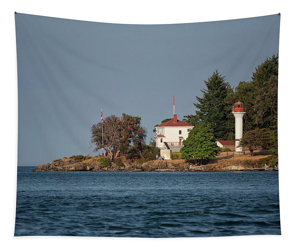 Lighthouse Tapestry featuring the photograph Georgina Point Lighthouse by Randy Hall