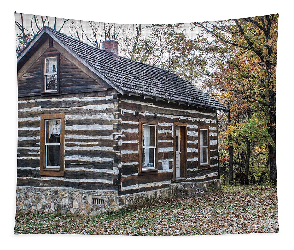 Gerth Cabin Tapestry featuring the photograph Gerth Cabin by Lynn Sprowl