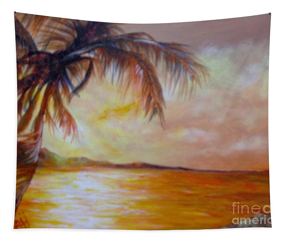 Caribbean Tapestry featuring the painting Getaway by Saundra Johnson