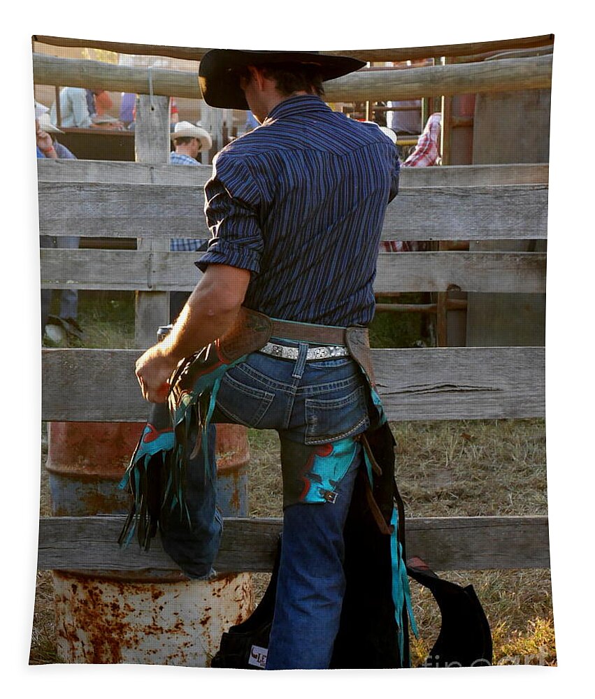 Rodeo Tapestry featuring the photograph Getting Ready by Lexa Harpell