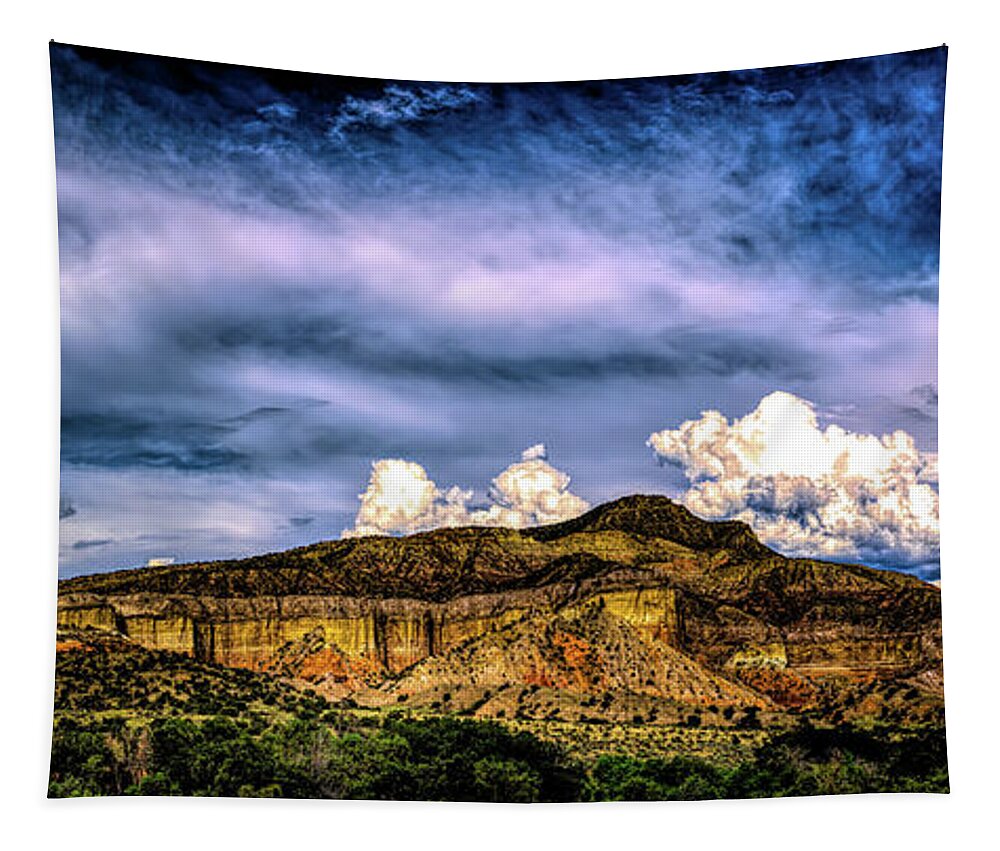 Abiquiu Tapestry featuring the photograph Ghost Ranch Panoramic View by Paul LeSage