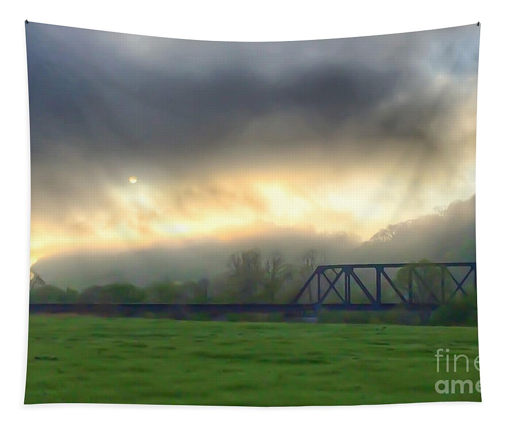 Giles County Virginia Tapestry featuring the photograph Giles County Morning by Kerri Farley