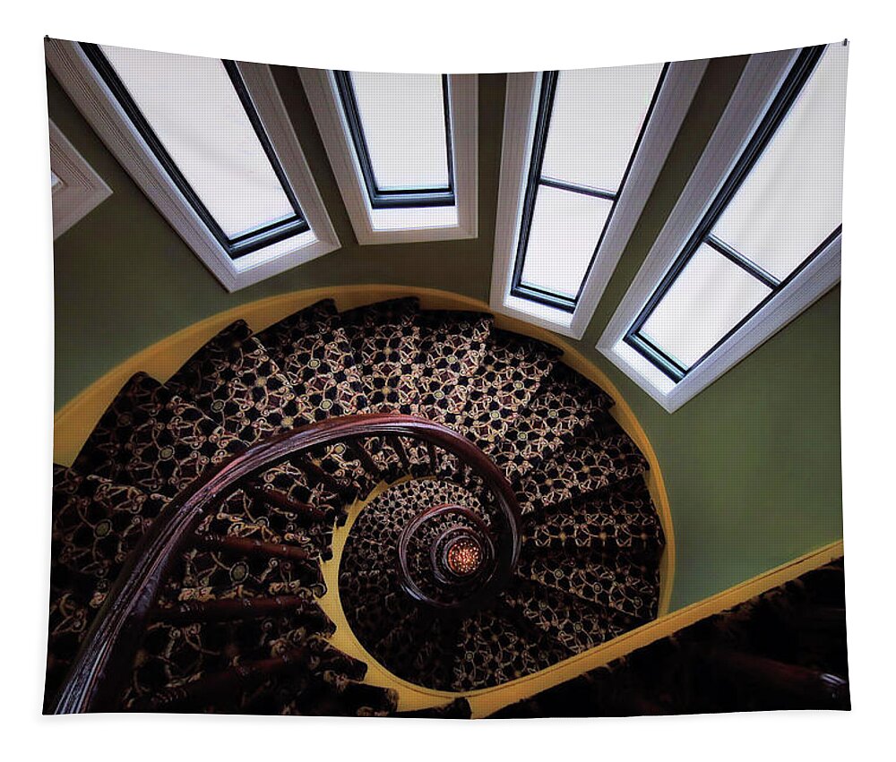Stairs Tapestry featuring the photograph Gittin Da Runaround by Robert McCubbin