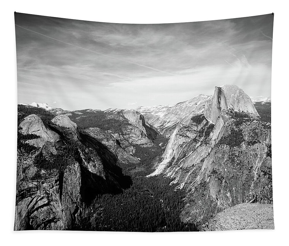 Landscape Tapestry featuring the photograph Glacier Point by Aileen Savage