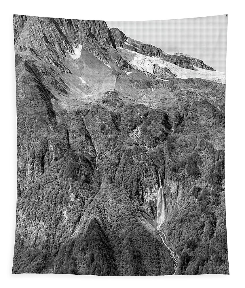 Alaska Tapestry featuring the photograph Glacier Waterfall by Peter J Sucy