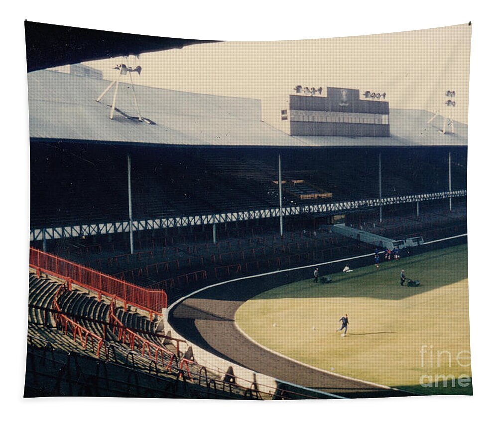  Tapestry featuring the photograph Glasgow Rangers - Ibrox - South Stand 1 - Leitch - 1970s by Legendary Football Grounds