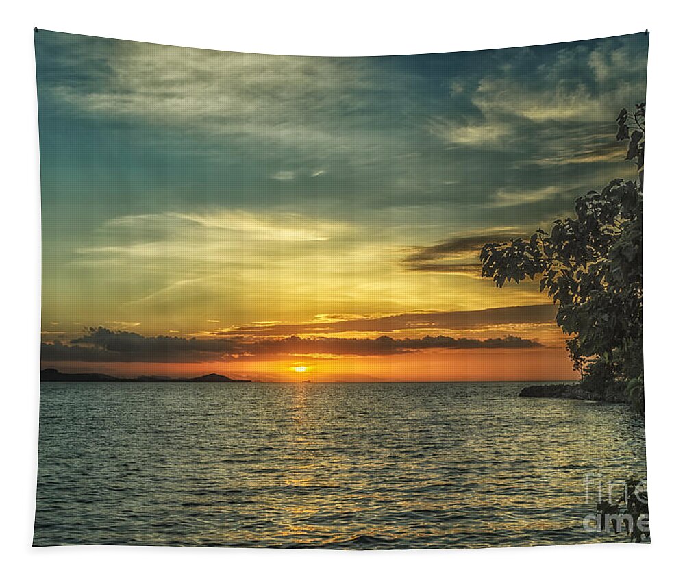 Michelle Meenawong Tapestry featuring the photograph Glowing Sky by Michelle Meenawong