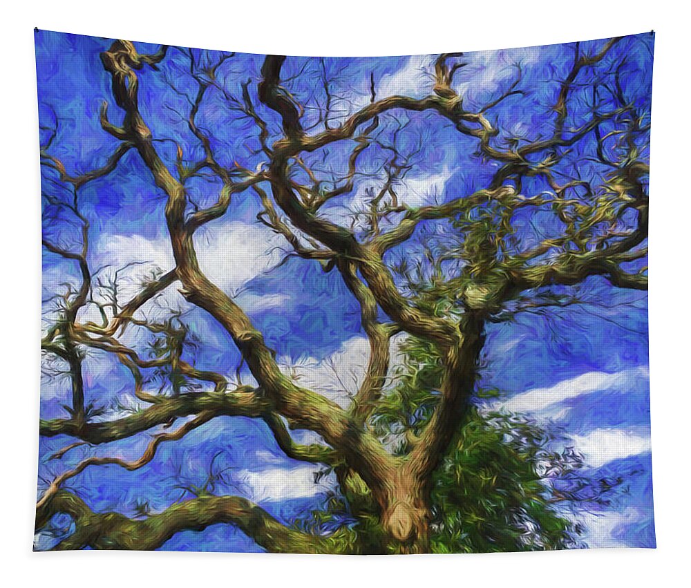 Tree Tapestry featuring the photograph Starry Afternoon by Jerry Gammon