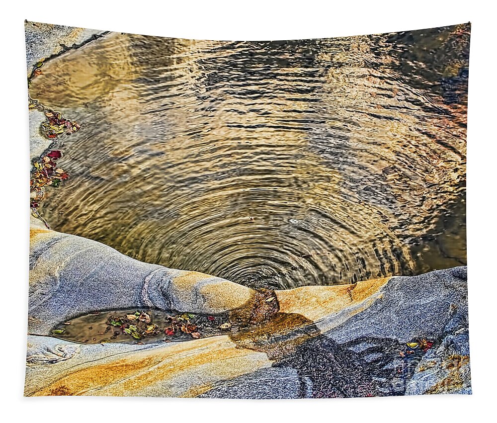 Golden Arcs Tapestry featuring the photograph Golden Arcs by Gary Holmes