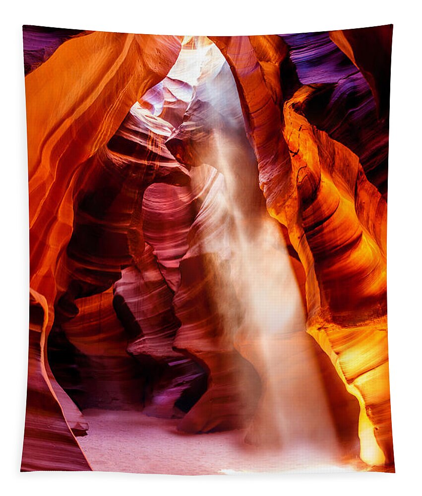 Nature Photography Tapestry featuring the photograph Golden Pillars by Az Jackson
