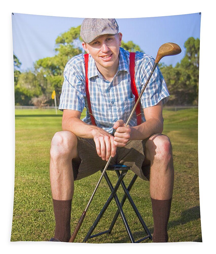 Golf Tapestry featuring the photograph Golf Club Pro by Jorgo Photography