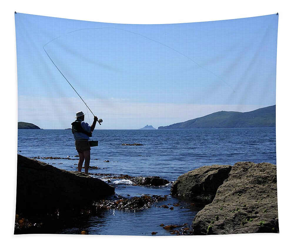 Fishing Tapestry featuring the photograph Gone Fishing by Aidan Moran