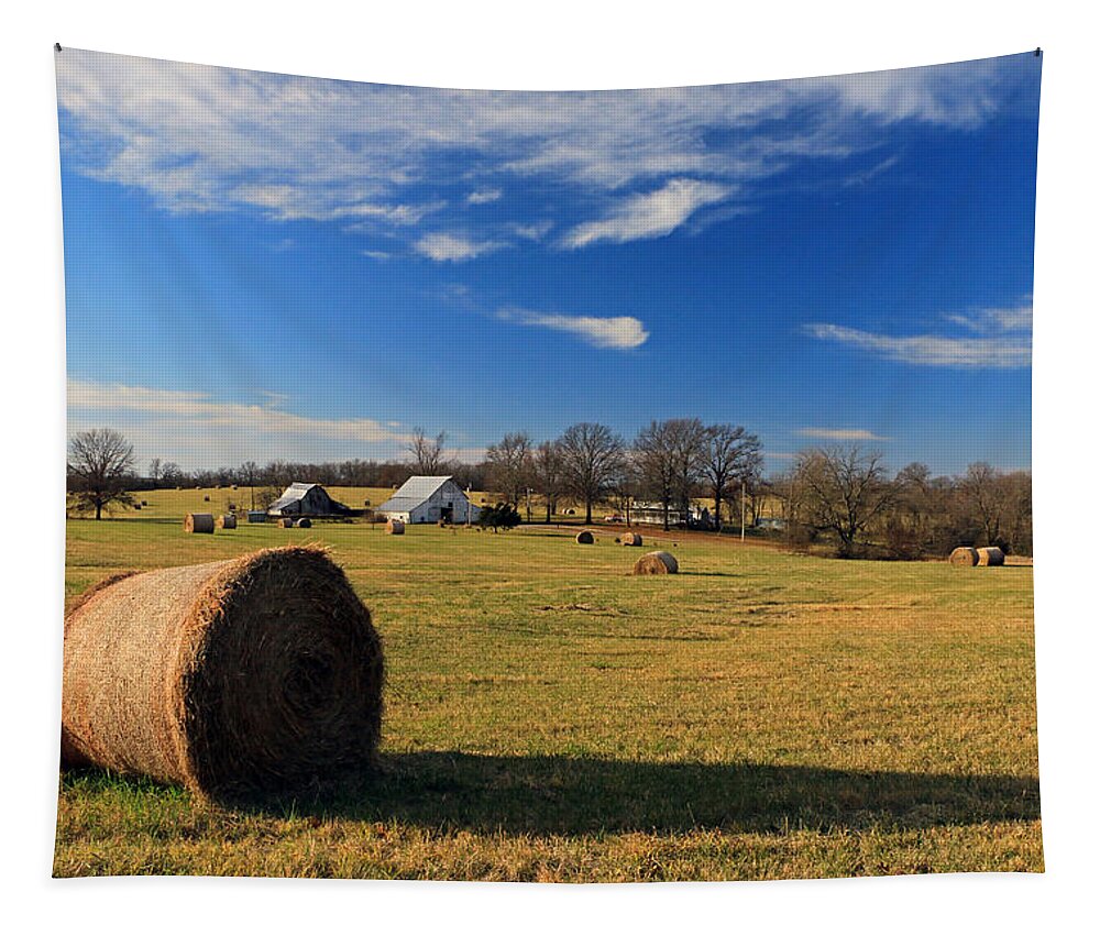 Barn Tapestry featuring the photograph Good Morning Missouri by Christopher McKenzie
