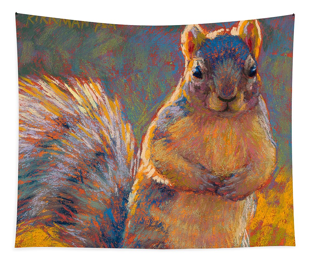 Rita Kirkman Tapestry featuring the pastel Got Nuts? by Rita Kirkman